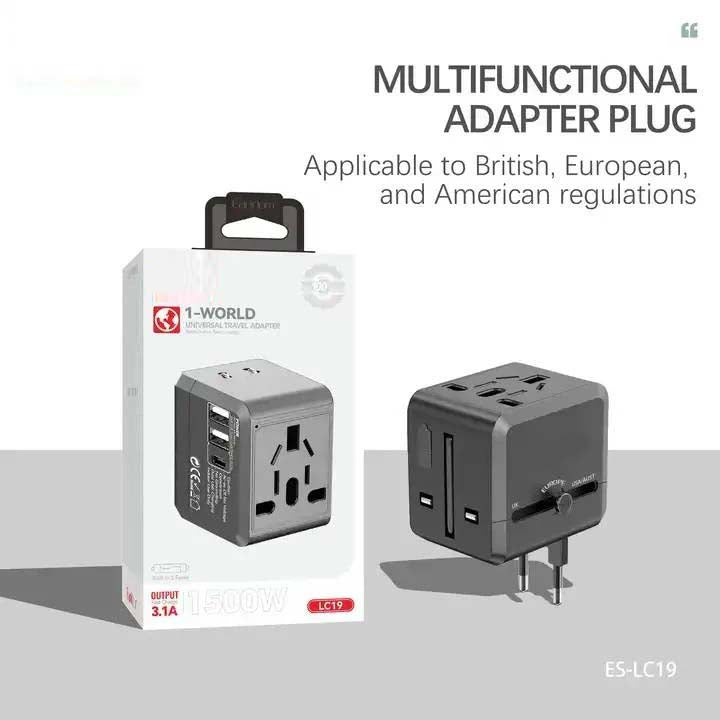 Earldom USB International Travel Adapter With Type C to USB 3.1 Adapter/Universal Travel Adapter