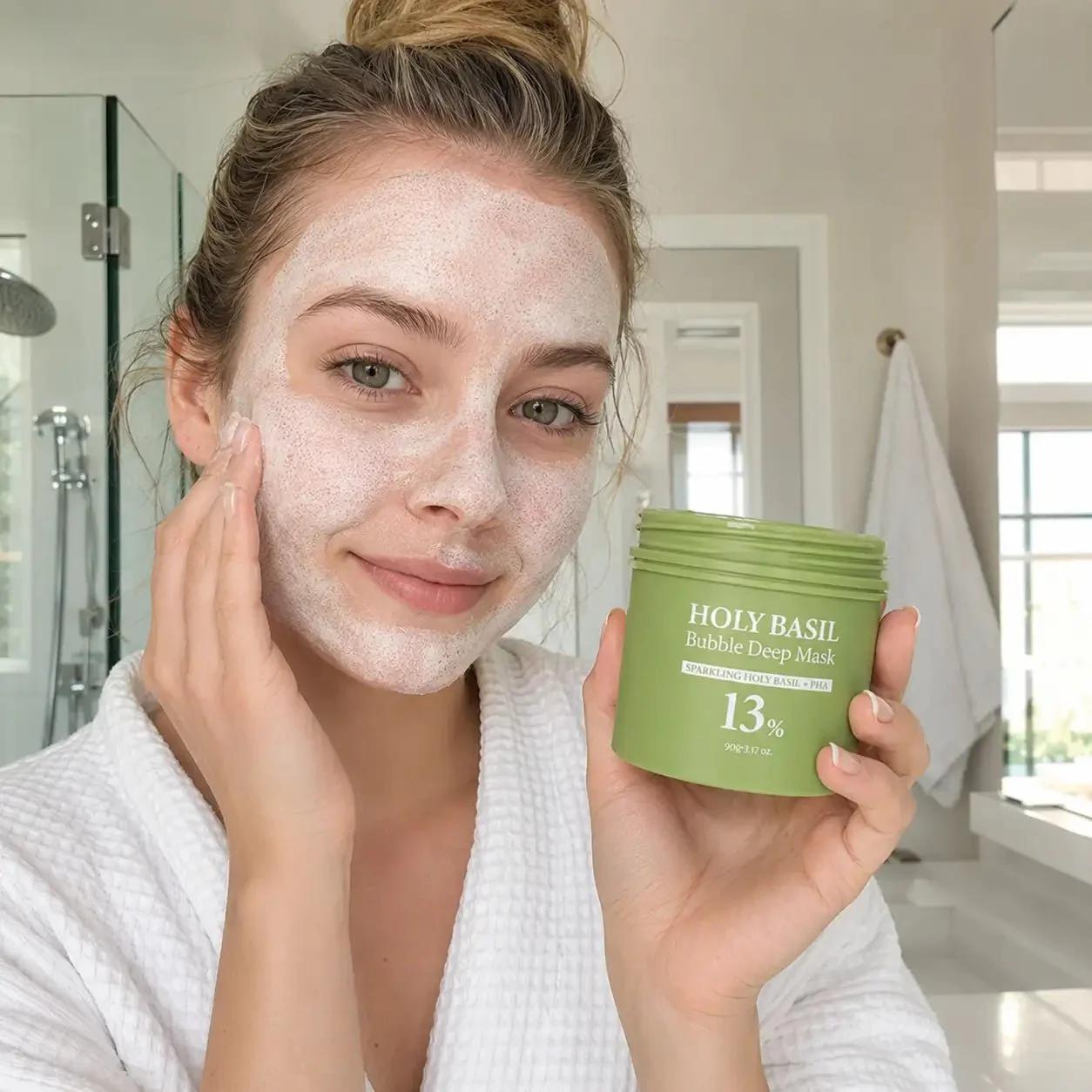 Holy Basil Bubble Deep Face Mask