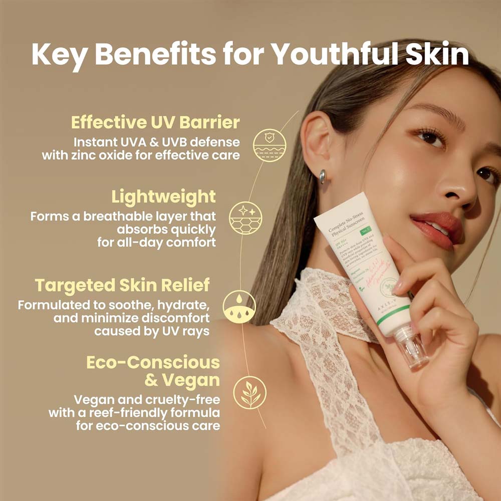 Mineral Sunscreen SPF 50+ for Sensitive Skin – Lightweight Face Sun Cream with Niacinamide, Hyaluronic Acid & Zinc Oxide, 50ml