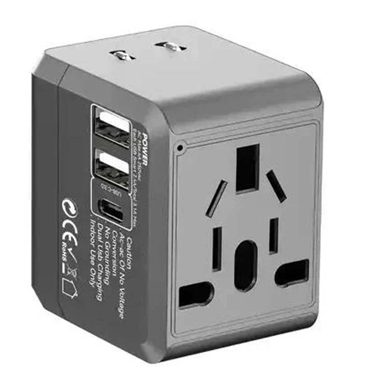 Earldom USB International Travel Adapter With Type C to USB 3.1 Adapter/Universal Travel Adapter
