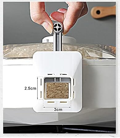 Wall-Mounted 6-Grid Dry Food Dispenser Storage Container | Rotating Grain, Rice, Cereal, Coffee Bean and Snack Organizer for Kitchen