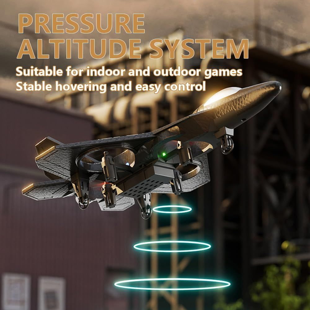TAK TAK RC Fighter Jet Drone Toy with Remote Control