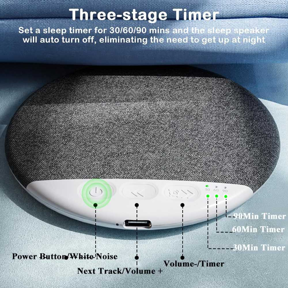 Wireless Bluetooth Pillow Speaker for Sleeping