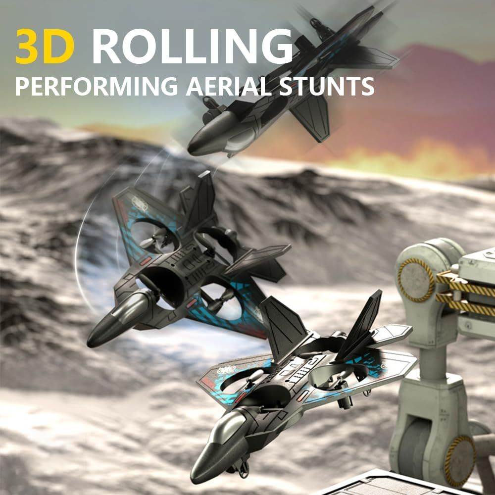 TAK TAK RC Fighter Jet Drone Toy with Remote Control